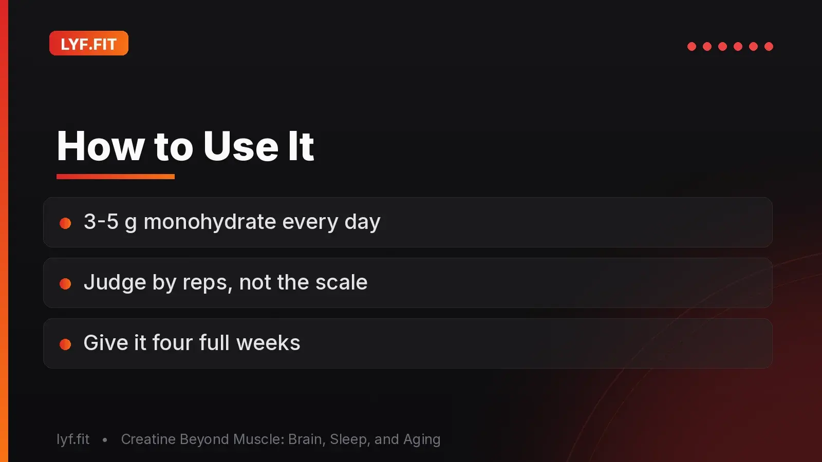 How to Use It
