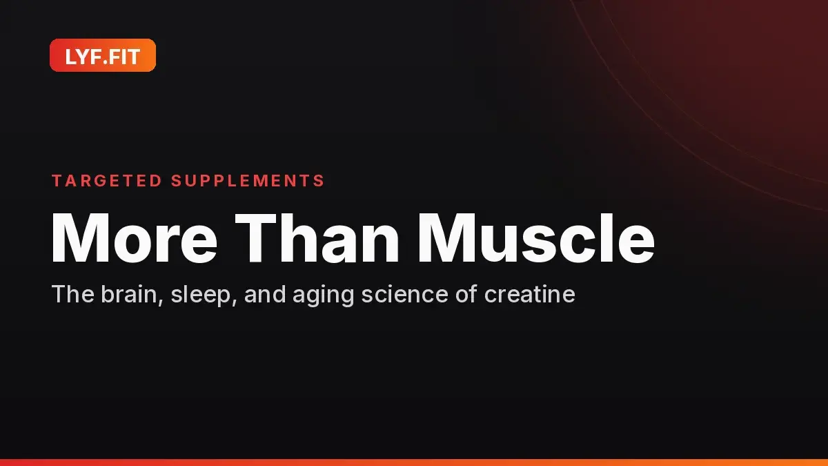 Creatine for Aging: Muscle, Bone, and Dosing