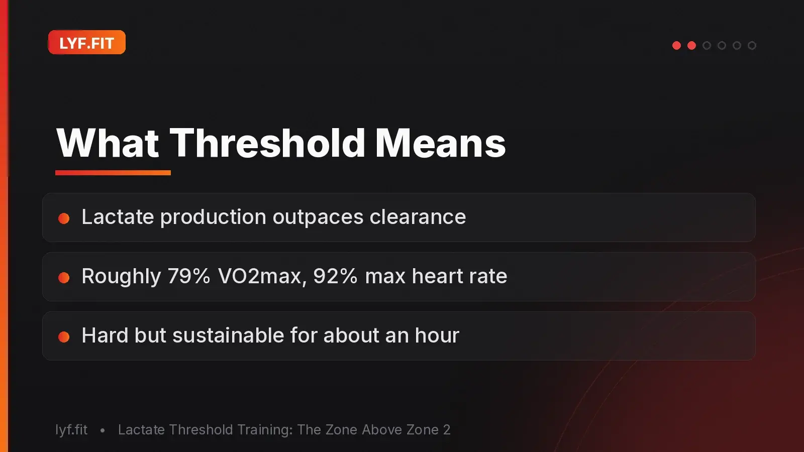 What Threshold Means