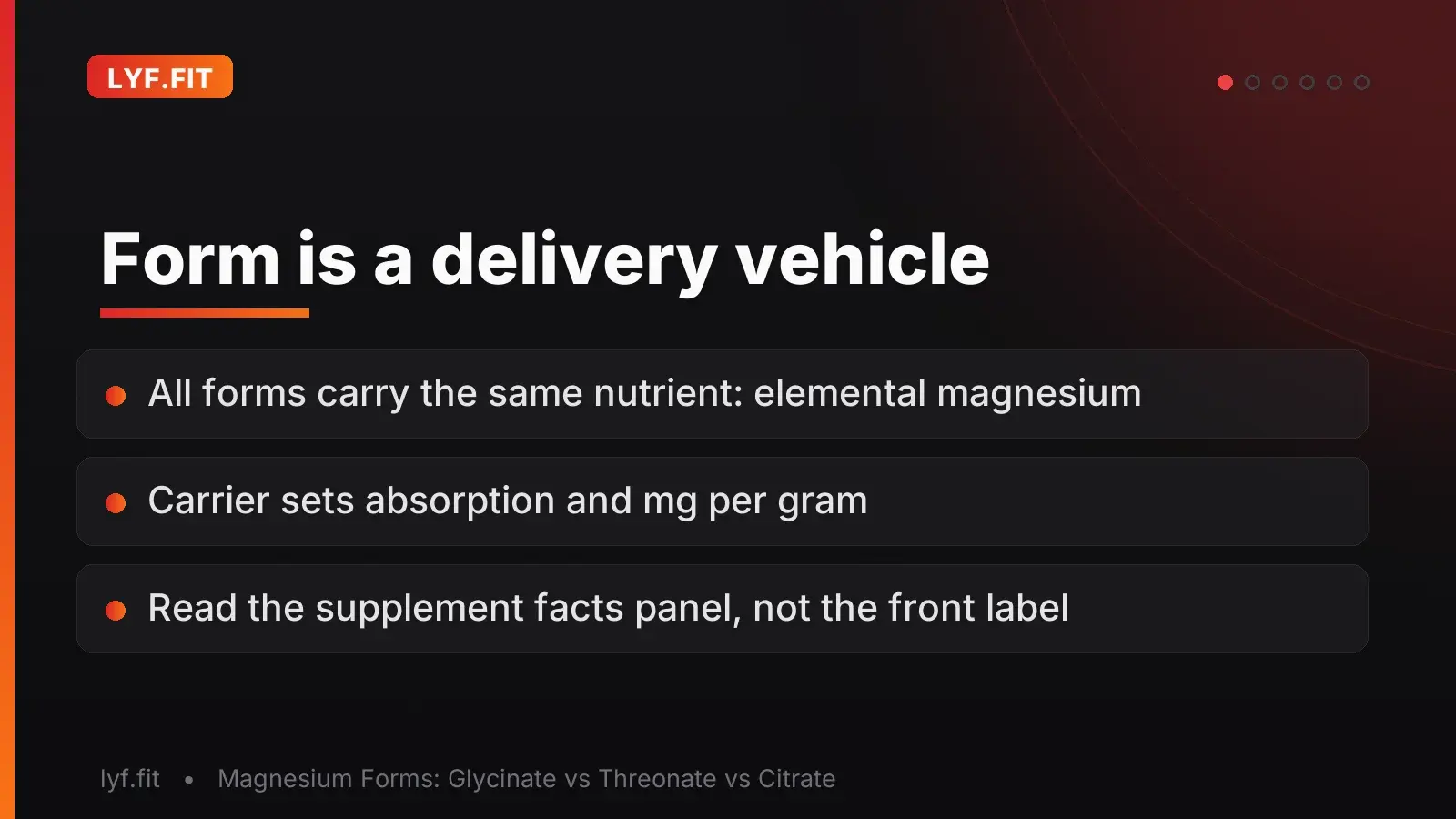 Form is a delivery vehicle