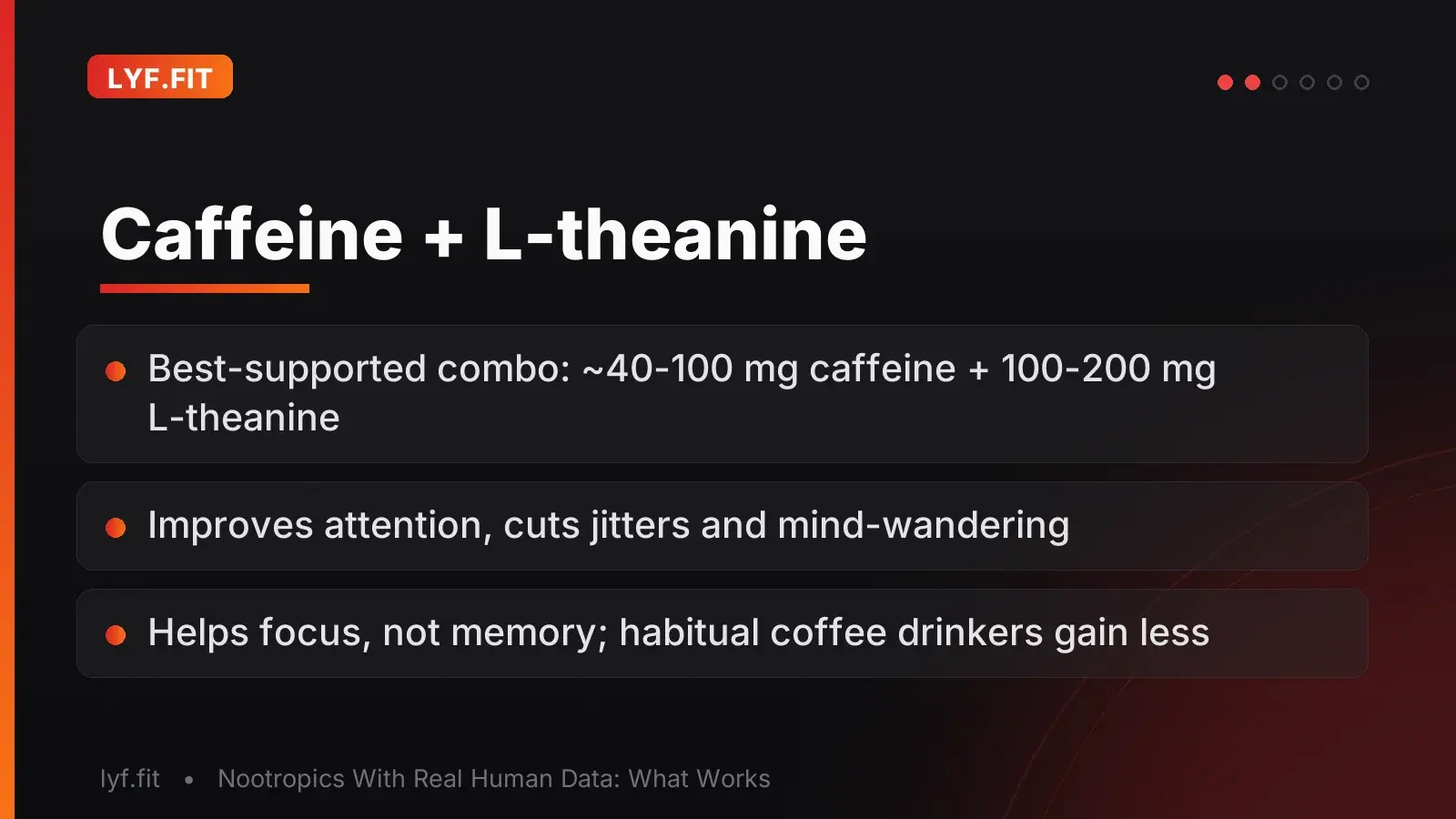 Caffeine + L-theanine