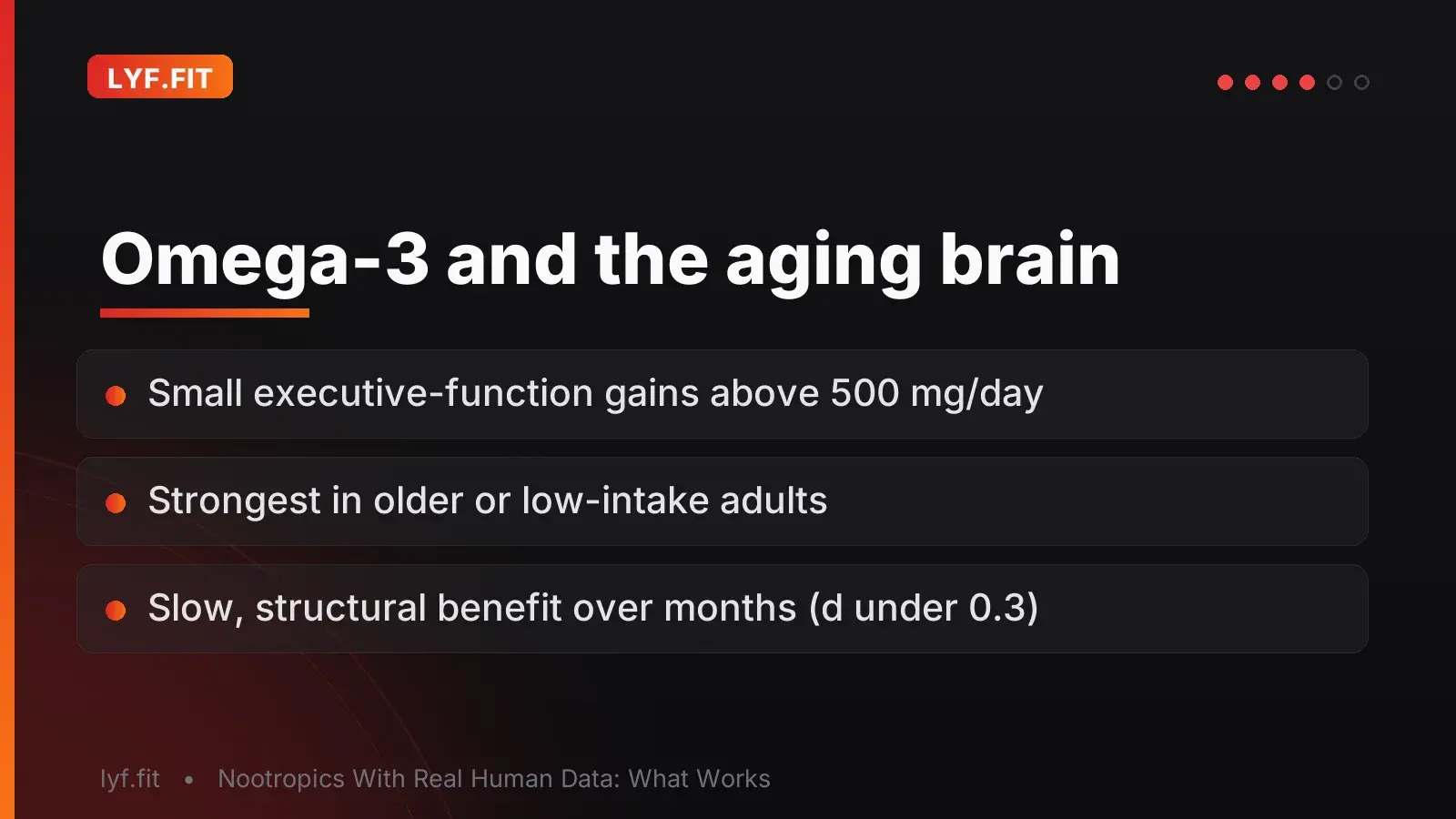 Omega-3 and the aging brain