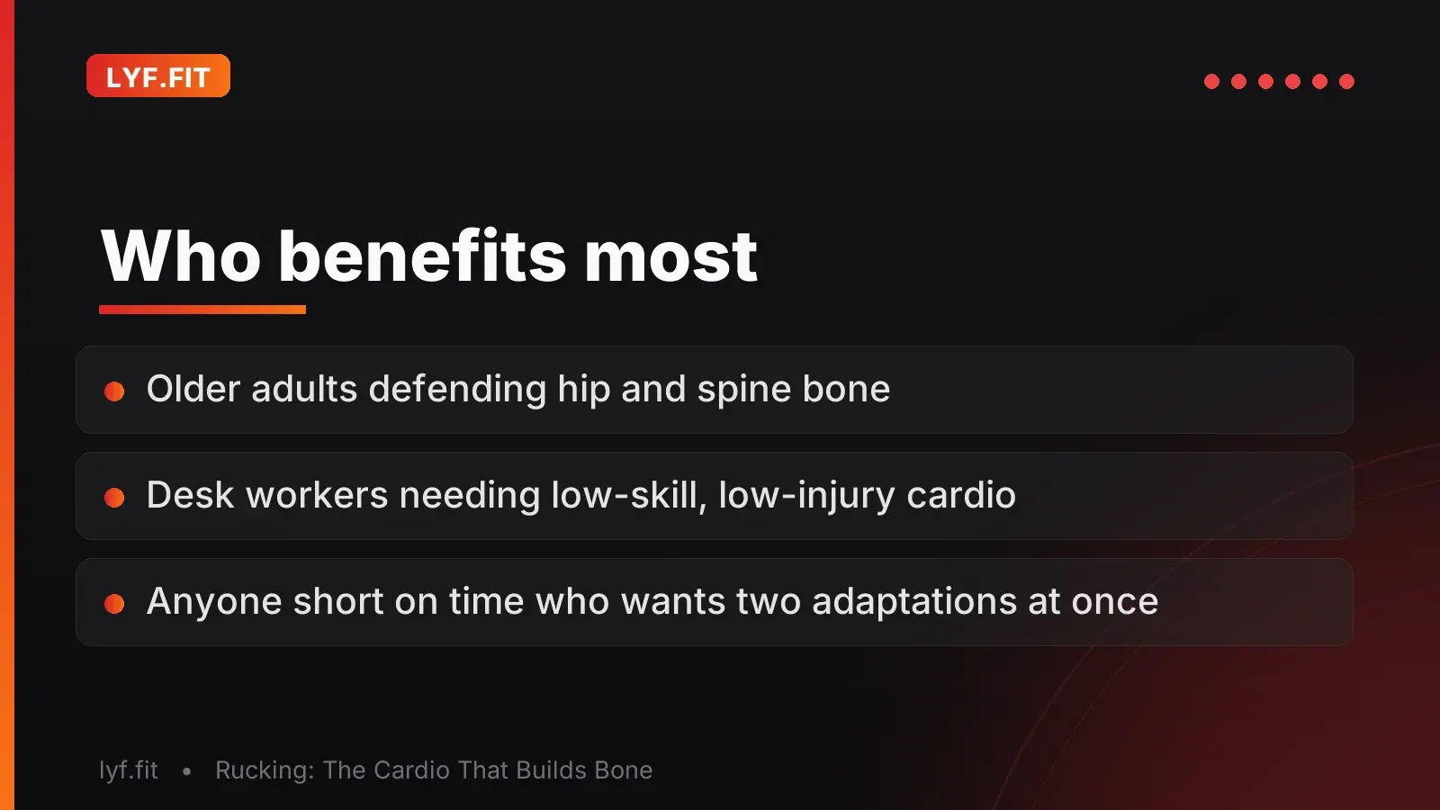 Who benefits most