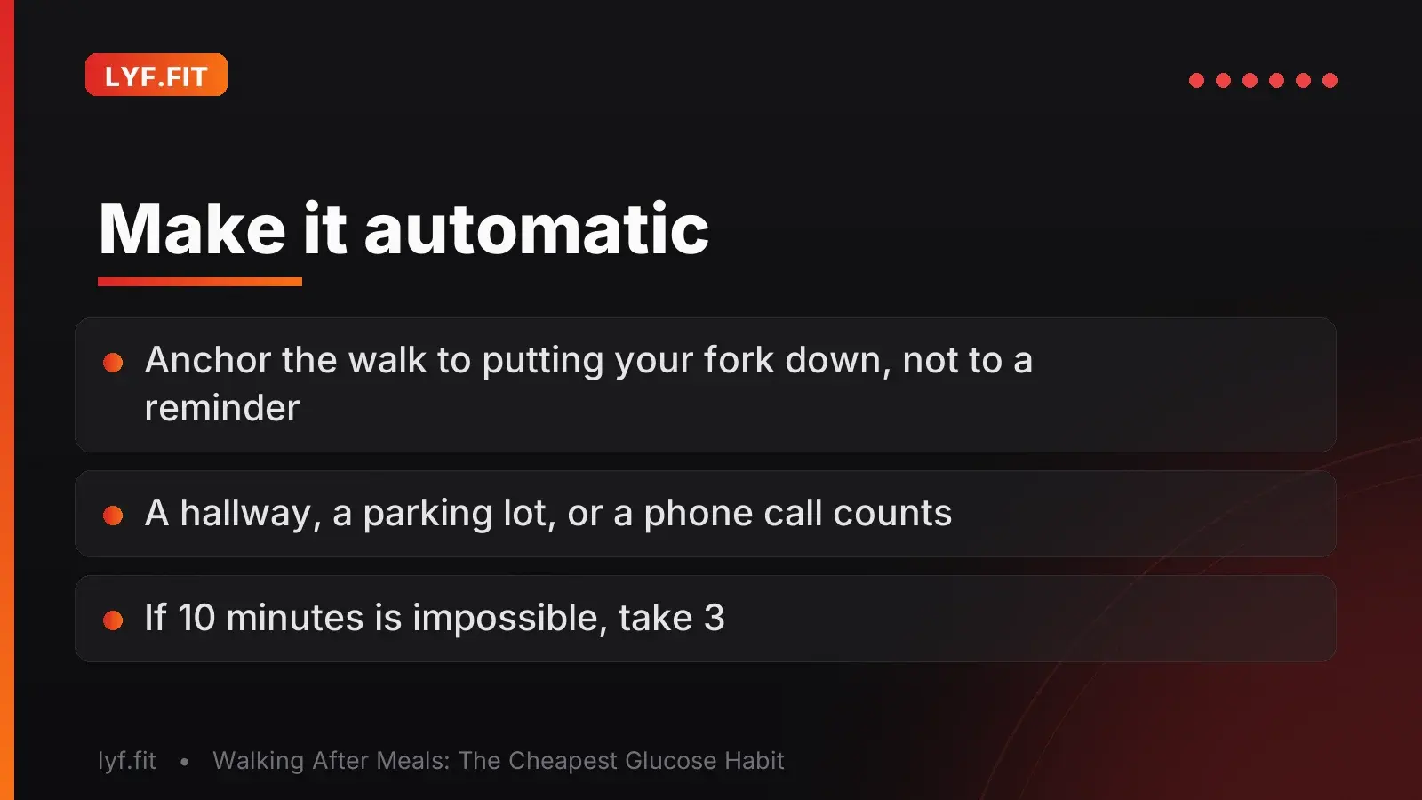 Make it automatic