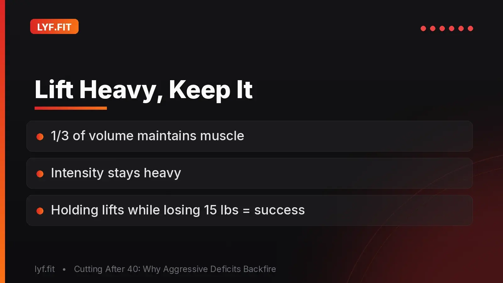 Lift Heavy, Keep It